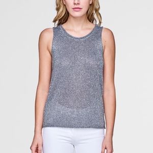 White + Warren SPARKLE KNIT TANK